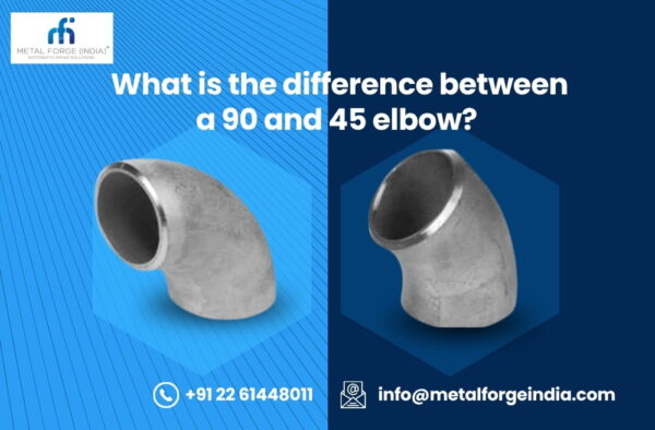 90 degree vs 45 degree elbow